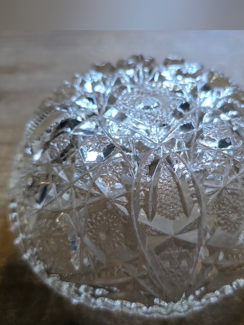 Brilliant Cut Glass Decorative Bowl - Picture 4 of 5